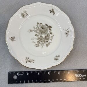 Vintage Mitterteich Bavaria Charming Barbara Tea Cup Saucer 6",‎ Gold Trim